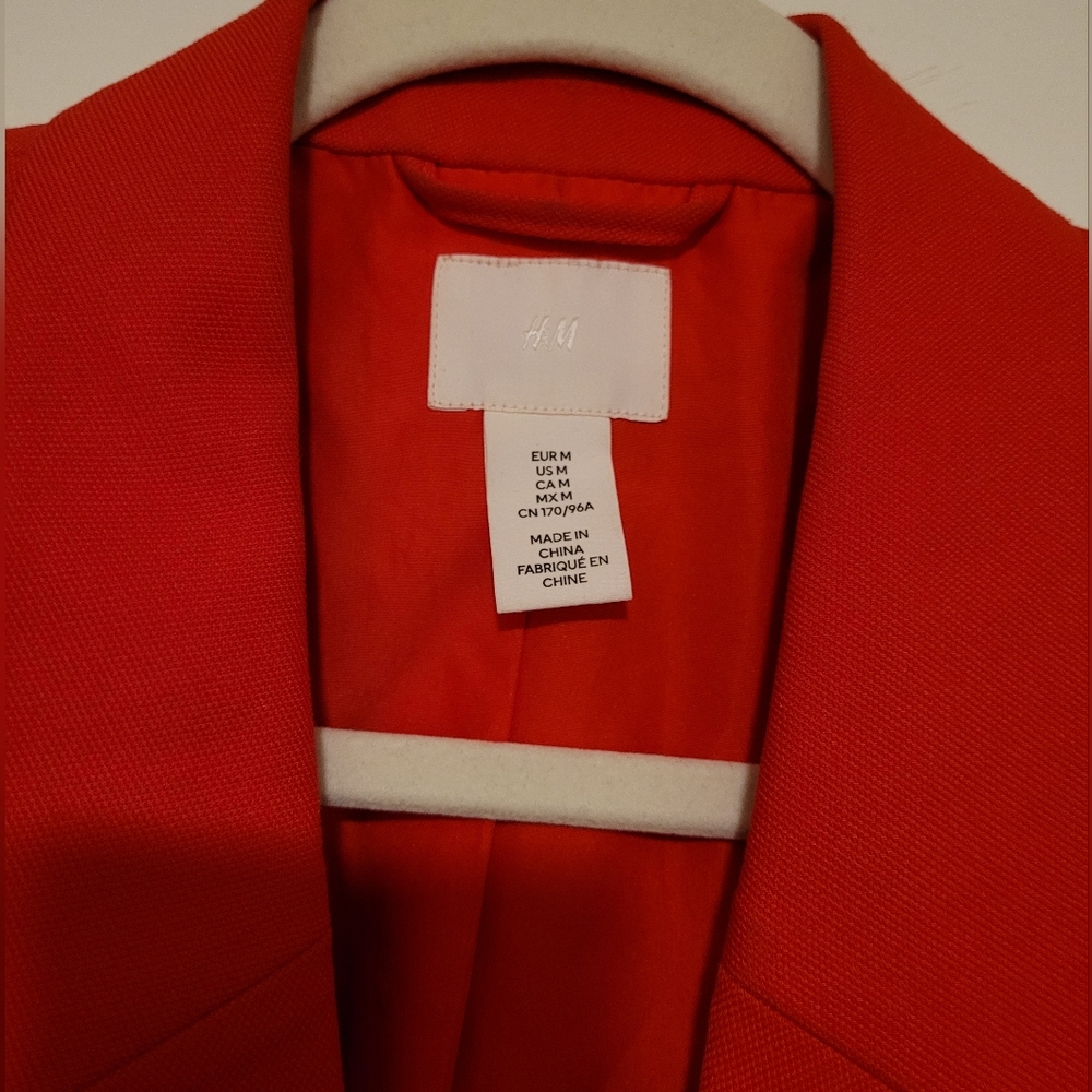 Oversized H&M Orange colored blazer - Picture 3 of 3